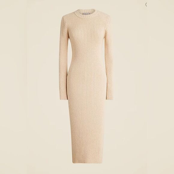 NWT J CREW Ribbed sweater-dress in Bone - Picture 6 of 7